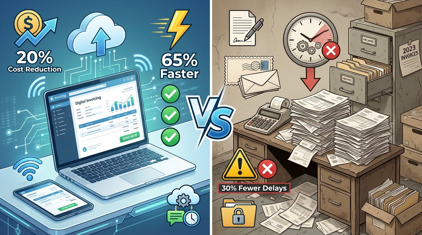 Digital vs Paper Invoicing