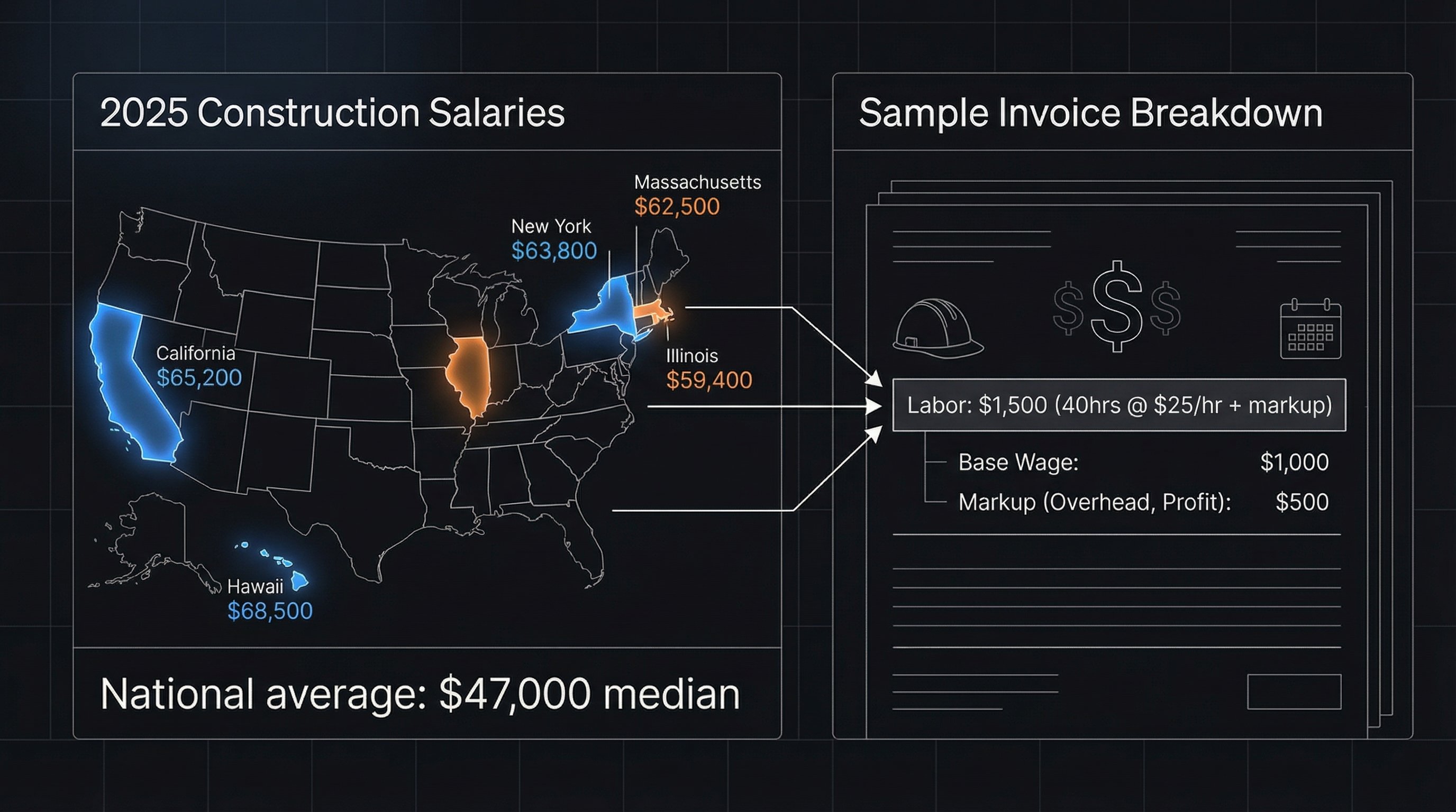 Construction Worker Salary 2025: US Averages by State