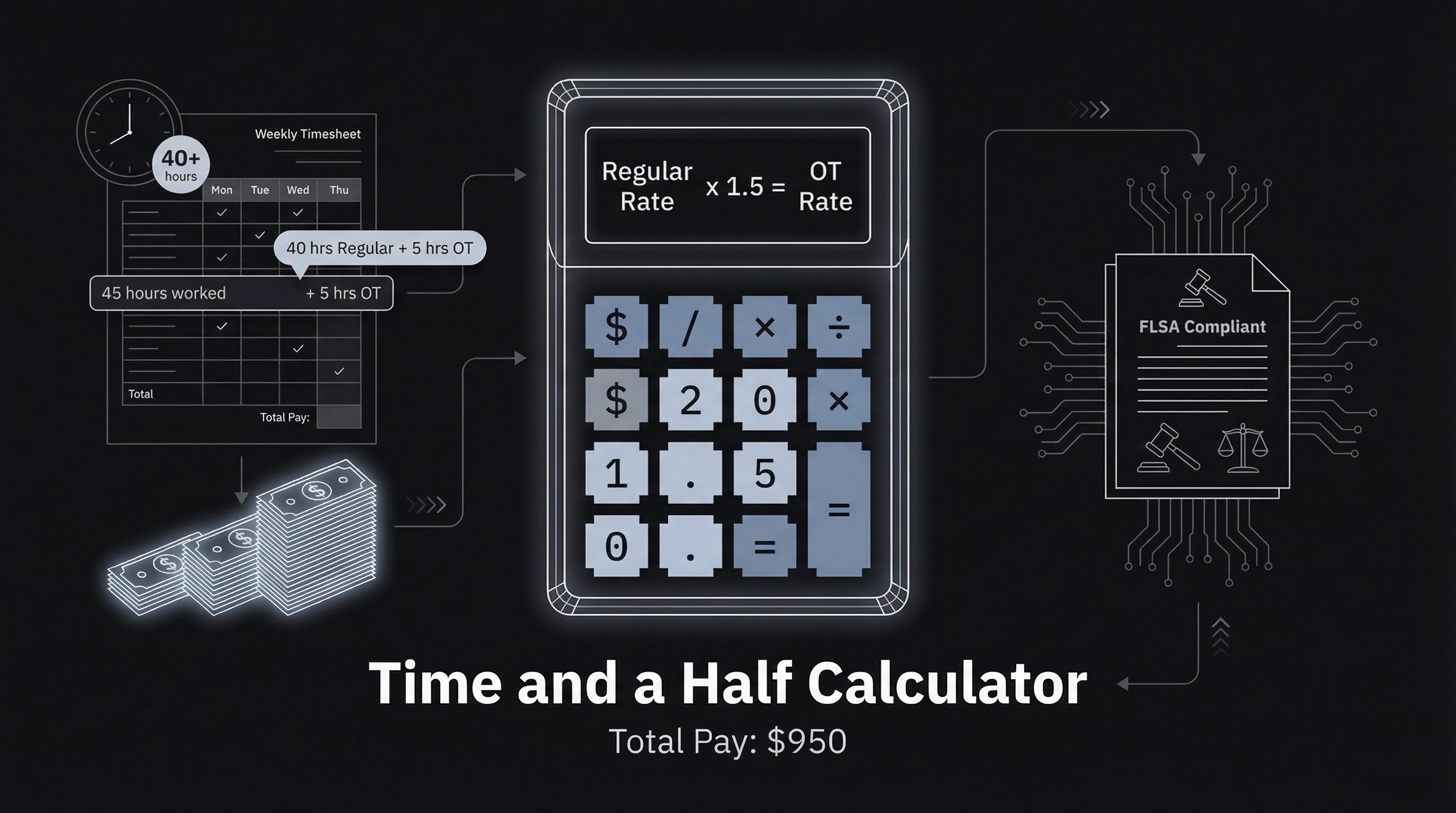 How to Calculate Time and a Half: Overtime Pay Guide