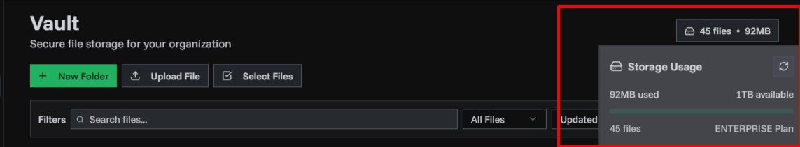 Products page overview