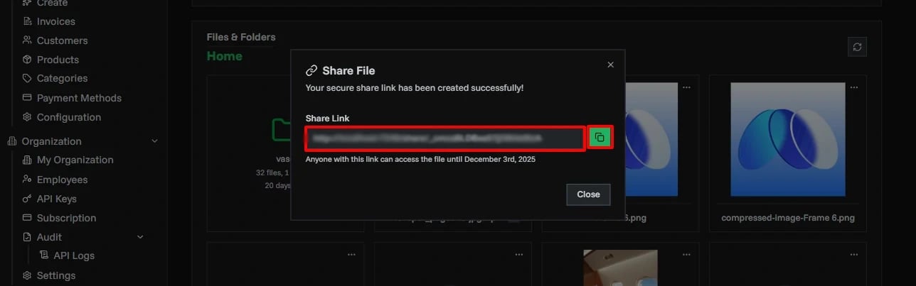 Products page overview