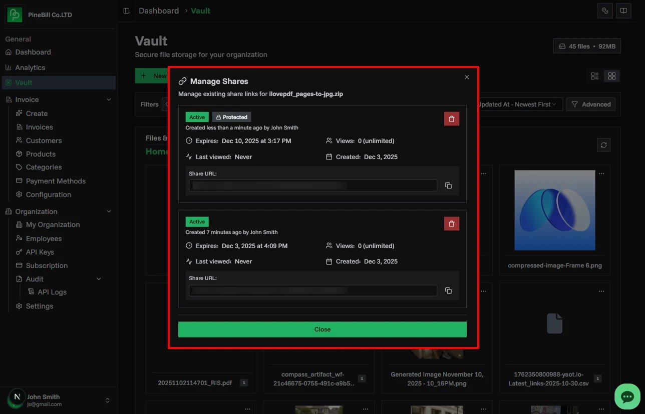 Products page overview