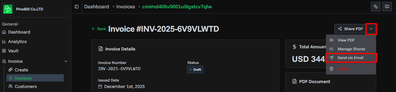 Invoice Emailing Overview