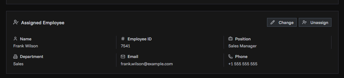 Invoice Details Customer Information