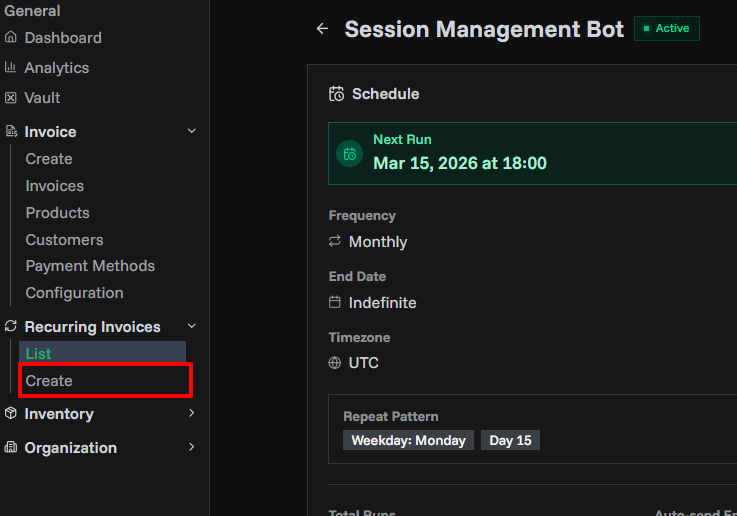Recurring Invoice Generator