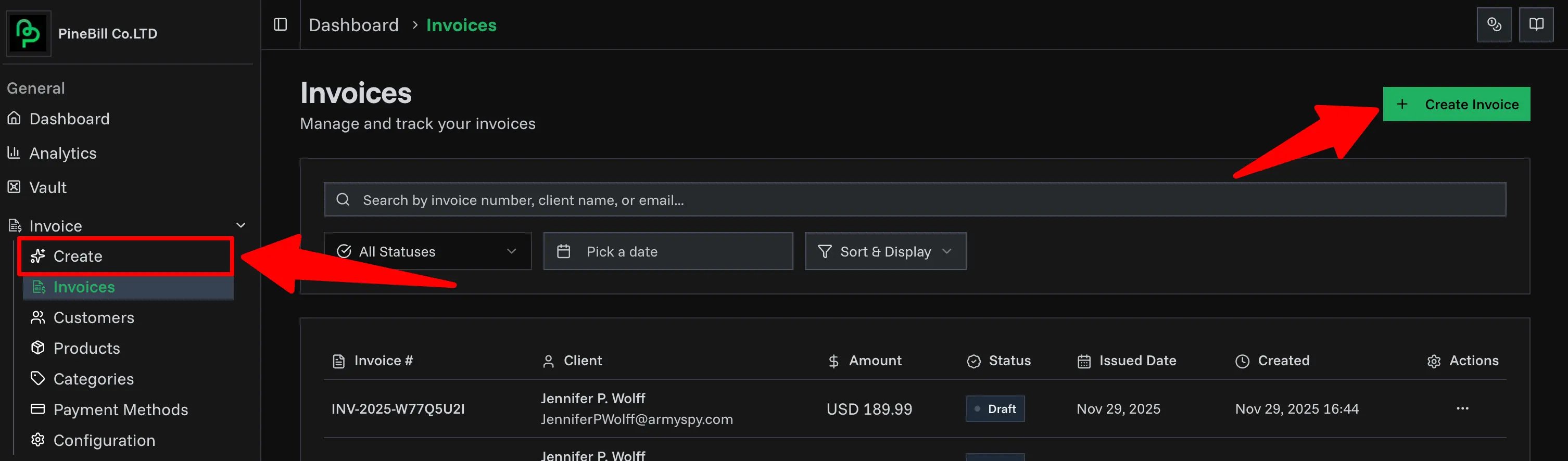 Invoice Generator Overview