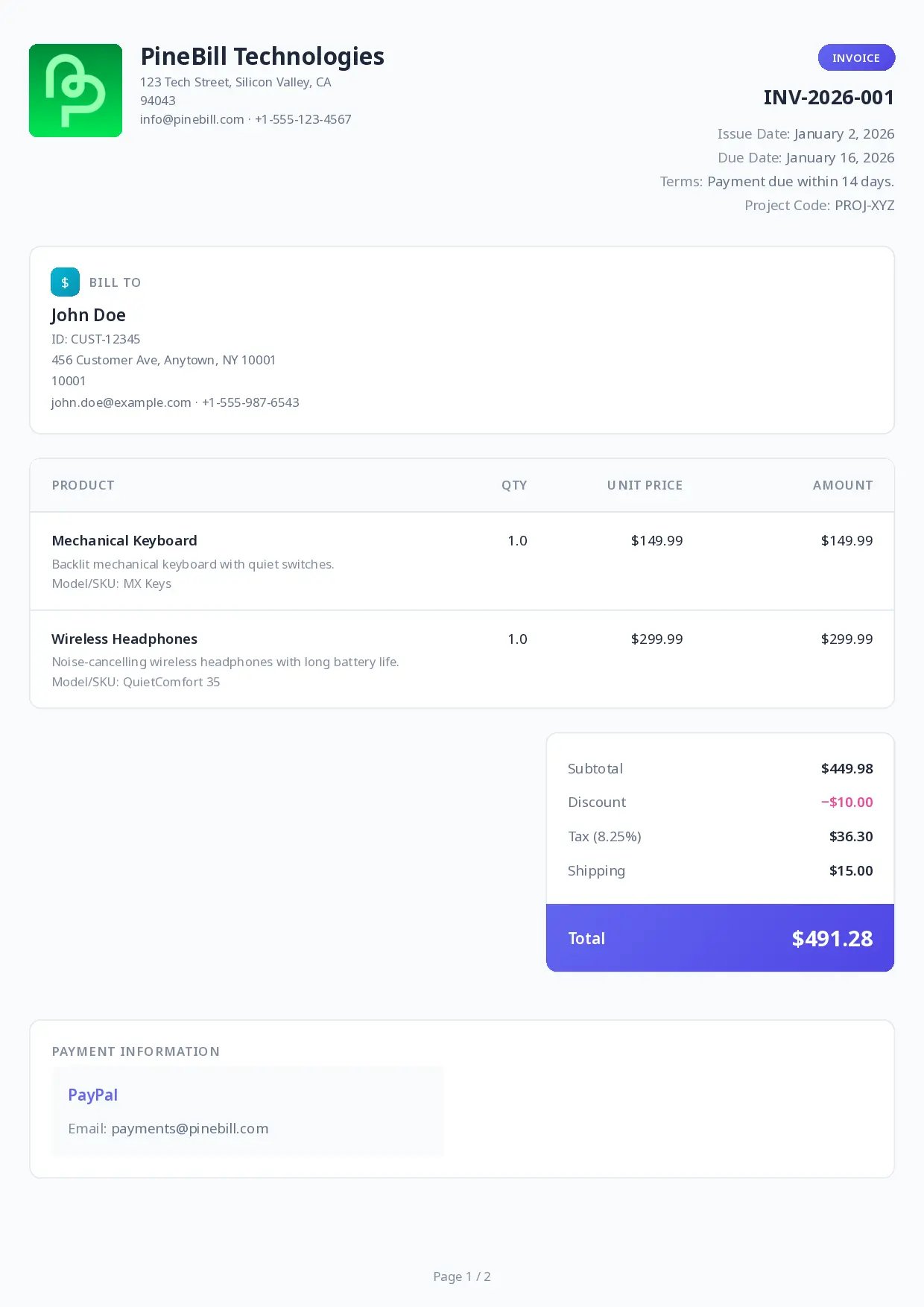 Startup Modern Template Preview