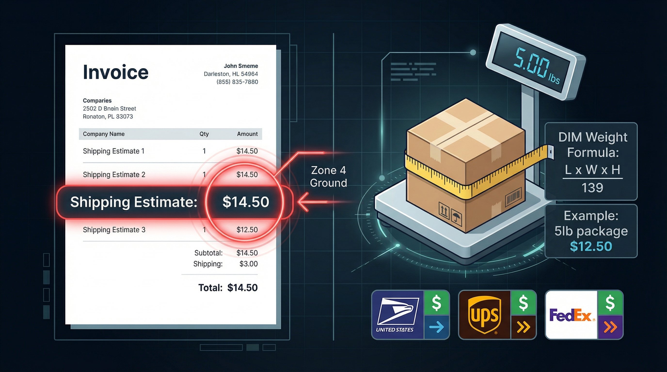 How to Estimate Shipping Costs for Small Business Invoices