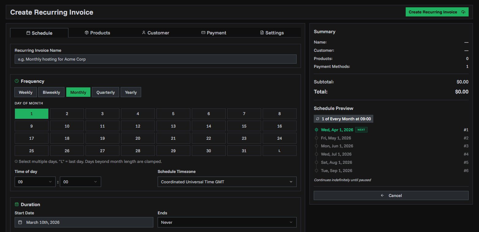 Recurring Invoice Generator