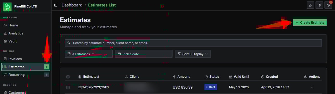 Estimate Generator Overview