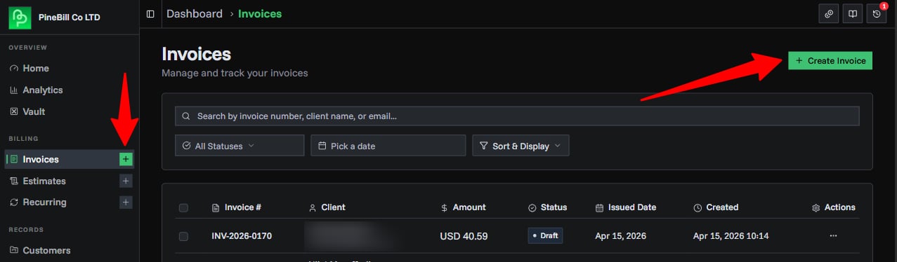 Invoice Generator Overview