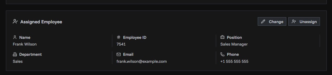 Invoice Details Customer Information